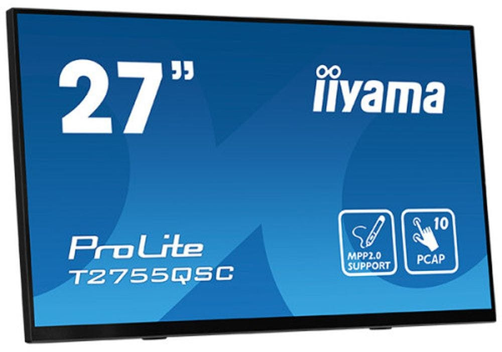 T2755QSC-B1 :iiyama ProLite T2755QSC-B1 pantalla para PC 68,6 cm (27") 2560 x 1440 Pixeles Full HD LCD Pantalla táctil Negro