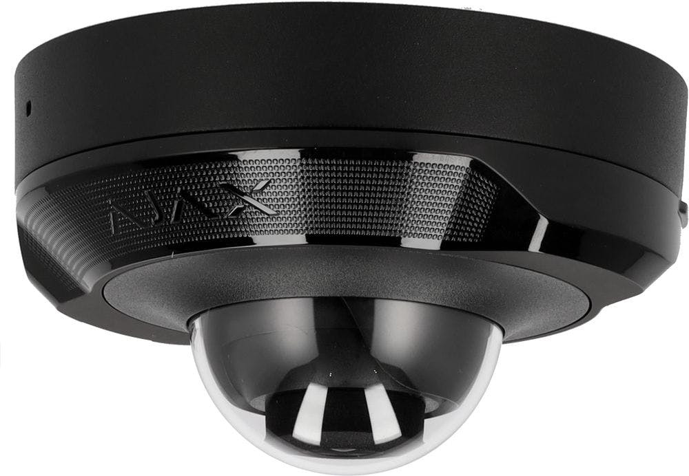 Câmara IP 8 Megapixel Ajax - Progressive Scan CMOS - Lente 2.8 mm, MicroSD 256GB - LEDs IV 15m, PoE 802.3at - Inteligência Artificial - Preta