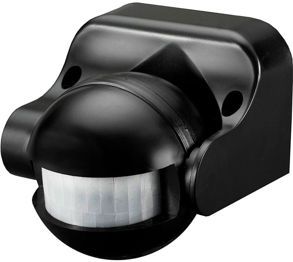 Detetor de Movimento com Regulador  Noite e Dia 180º Ip44 Preto EDM