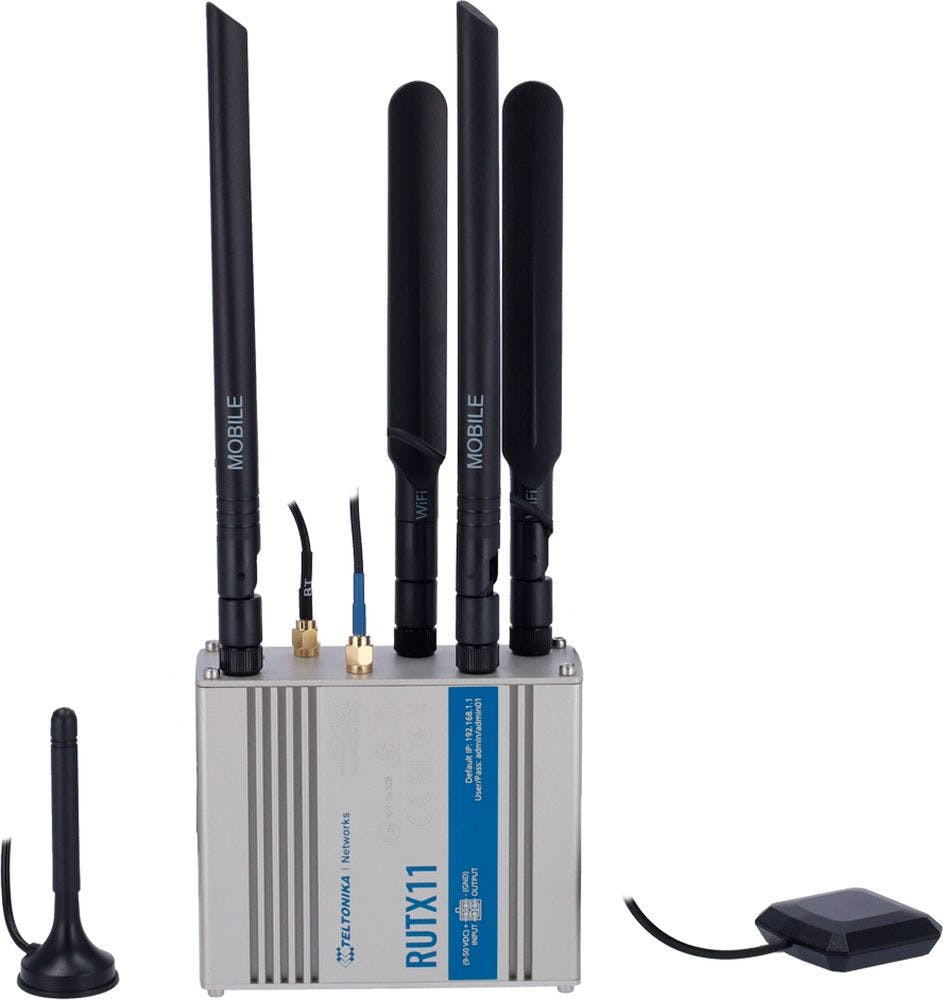 Teltonika Rutx11 Router Sem Fios Gigabit Ethernet Dual-Band 2.4 Ghz / 5 Ghz 3G 4G Cinzento