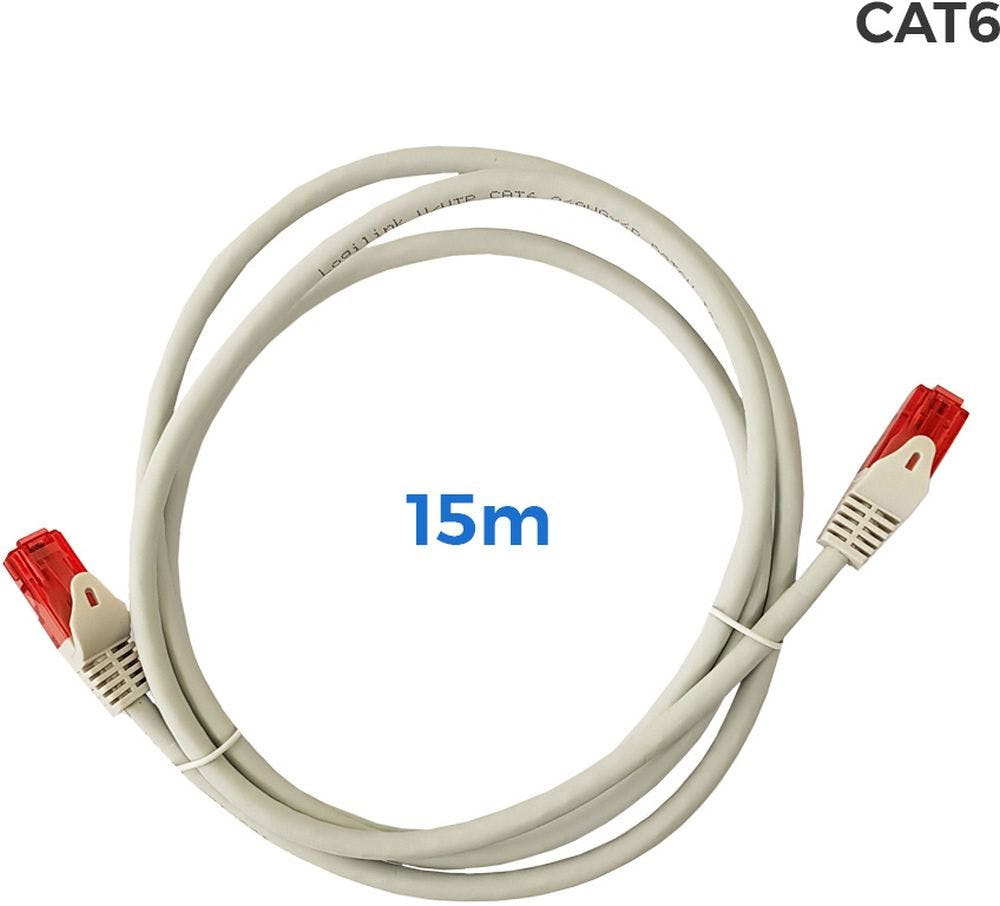 Cabo EDM 56039 (Ethernet Lan - 15 m - Cinzento)