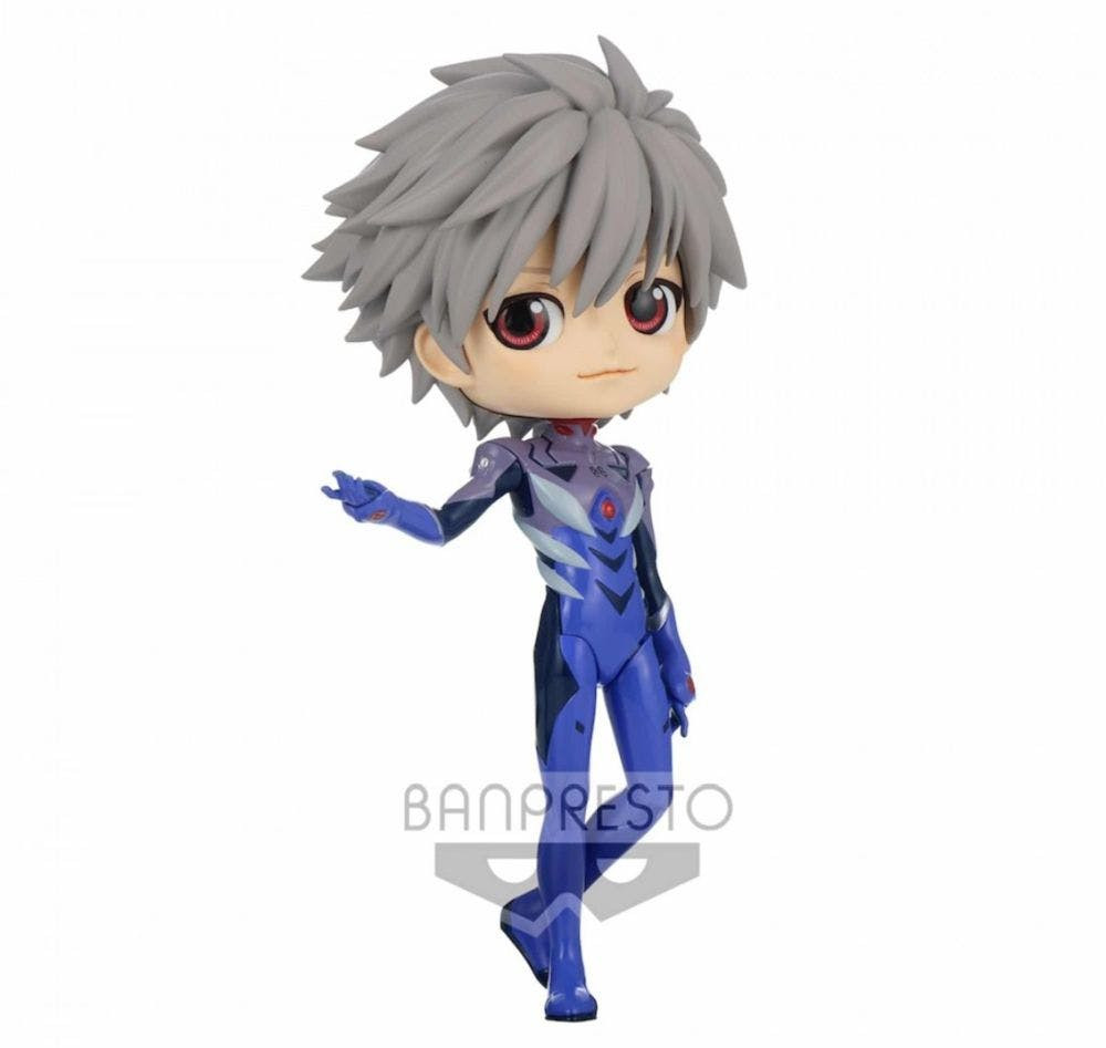 BP18432 Figura Banpresto Q Posket Evangelion Nova Edição Teatral Kaworu Nagisa Plugsuit Estilo Ver. B