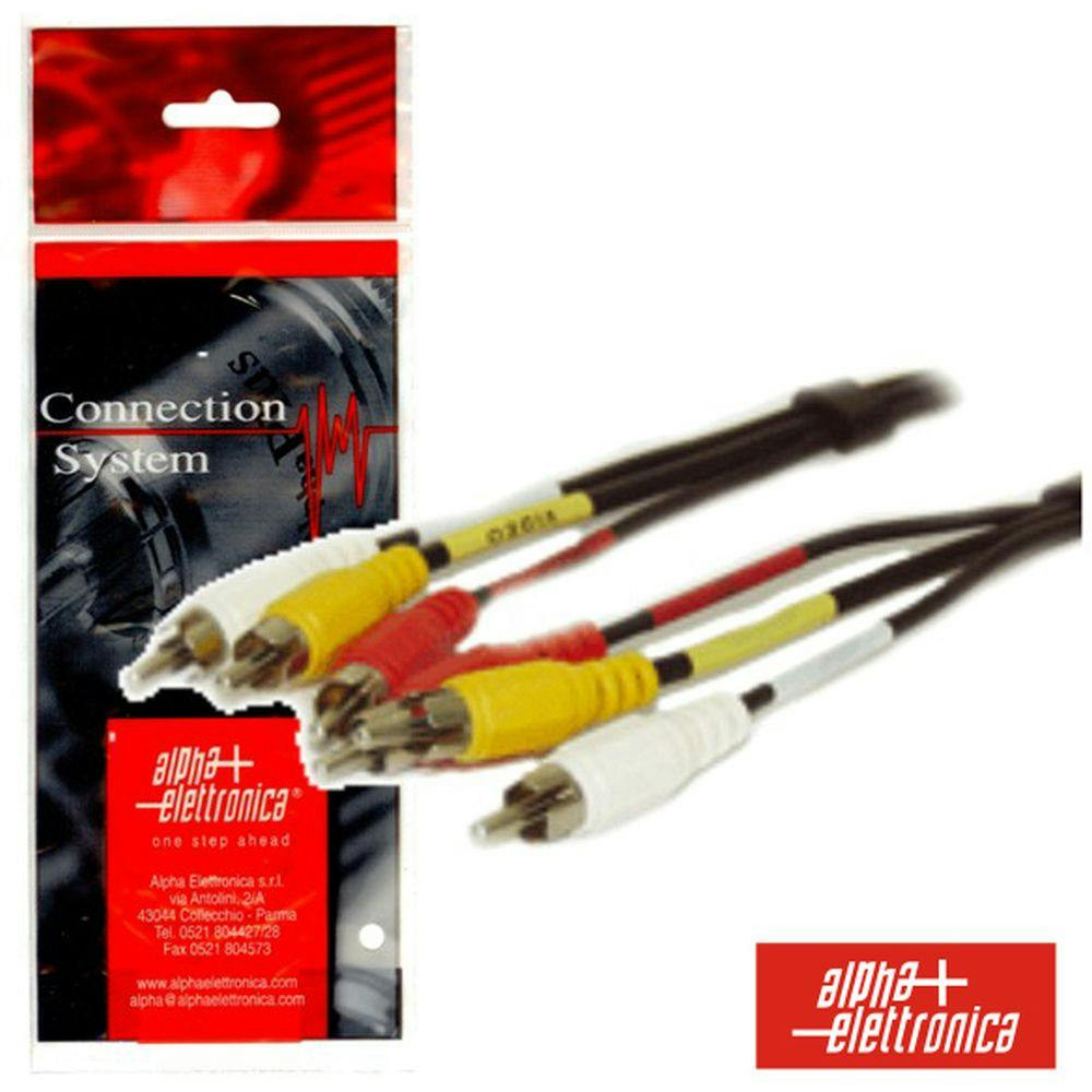 Cabo 3 Rca Macho/3 Rca Macho 1.5 Metros