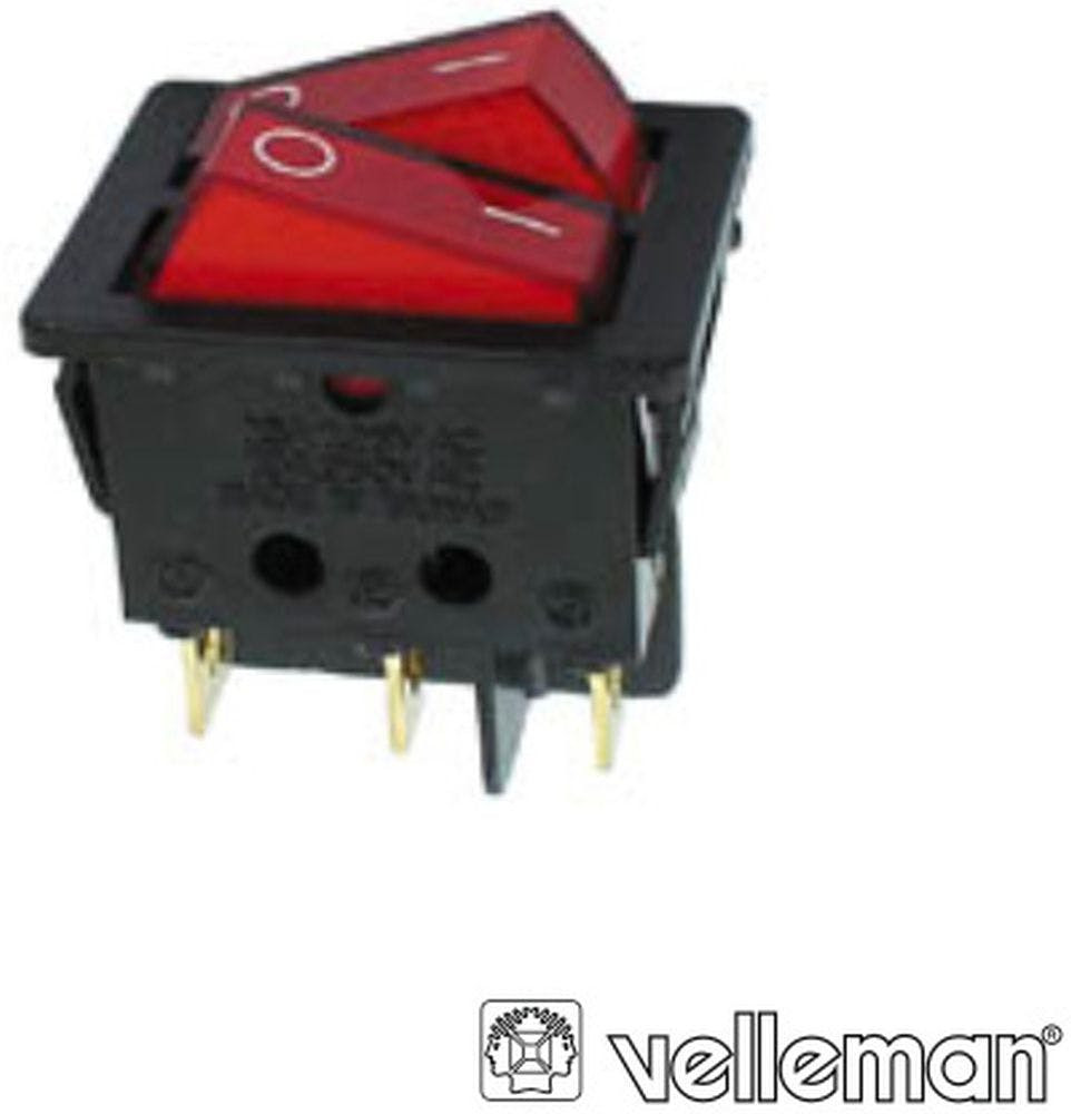 Interruptor Rocker 10A-250V - On-Off - R.