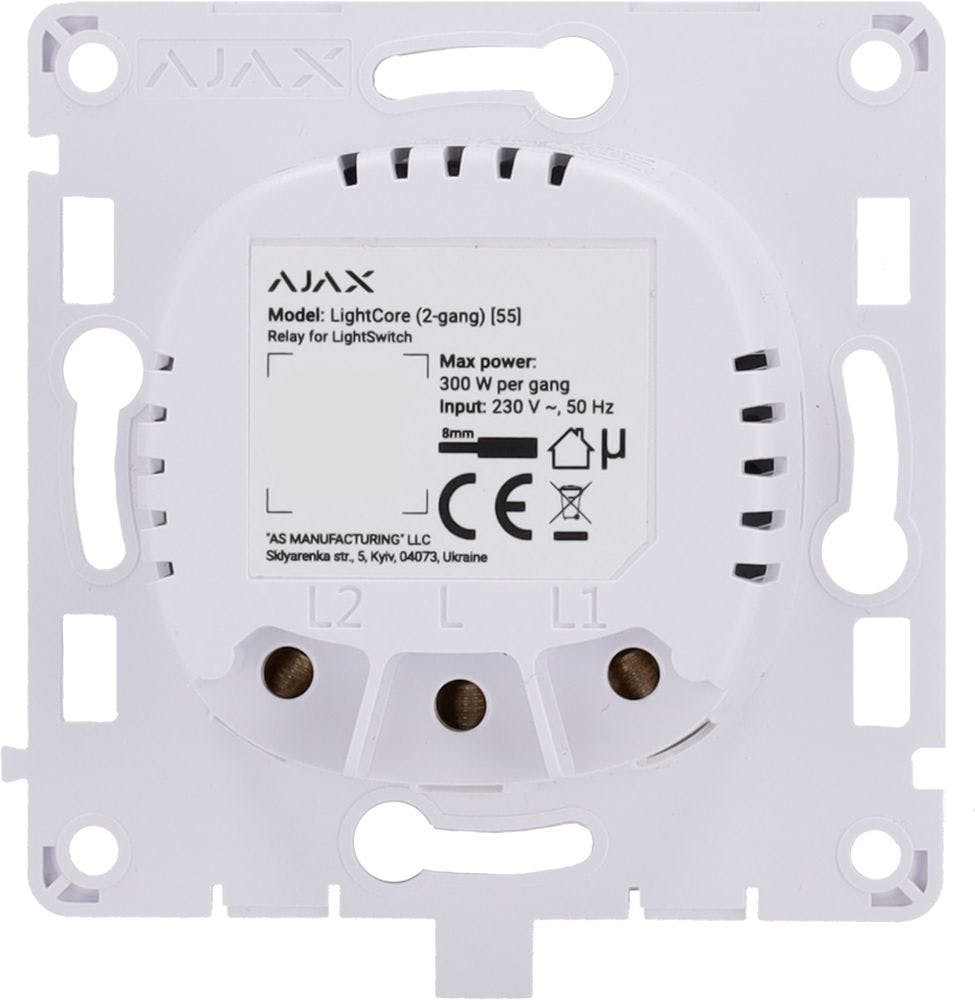 Relé AJAX para Interruptor Inteligente Smart Light Core 2G
