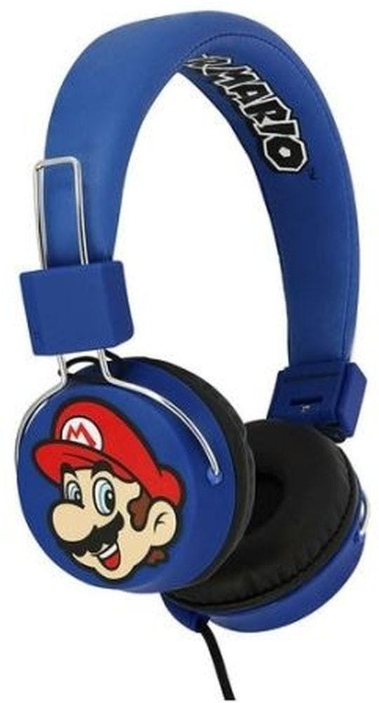 Fones de Ouvido Dobráveis Mario Luigi Premium Azul com Fio S/MARCA .