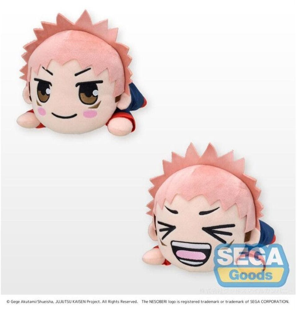 JSE96221 Pelúcia da empresa Good Smile Company, Jujutsu Kaisen, Yuji Itadori sorridente ou normal