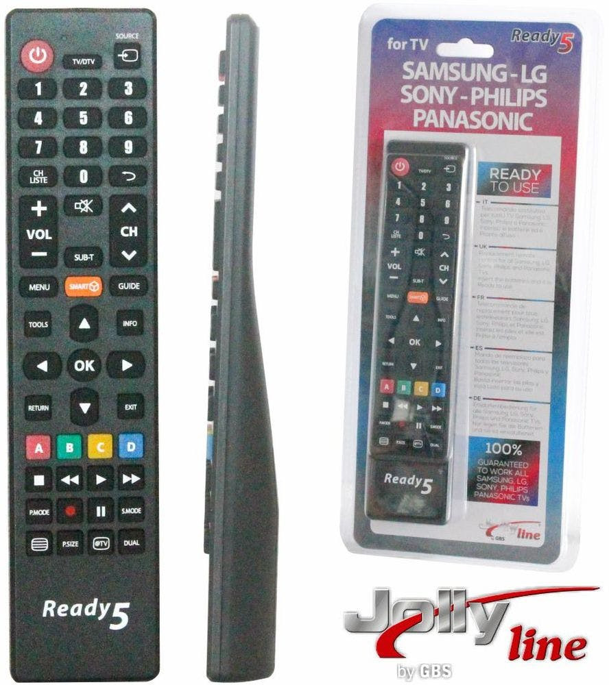 Comando TV Universal JOLLY (Para Sony, Panasonic, Samsung, Philips)