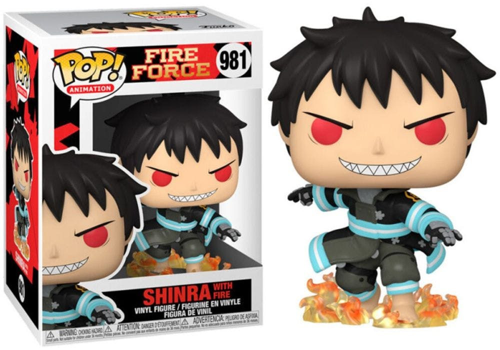 56159 Funko pop animação fogo Shinra com fogo 56159