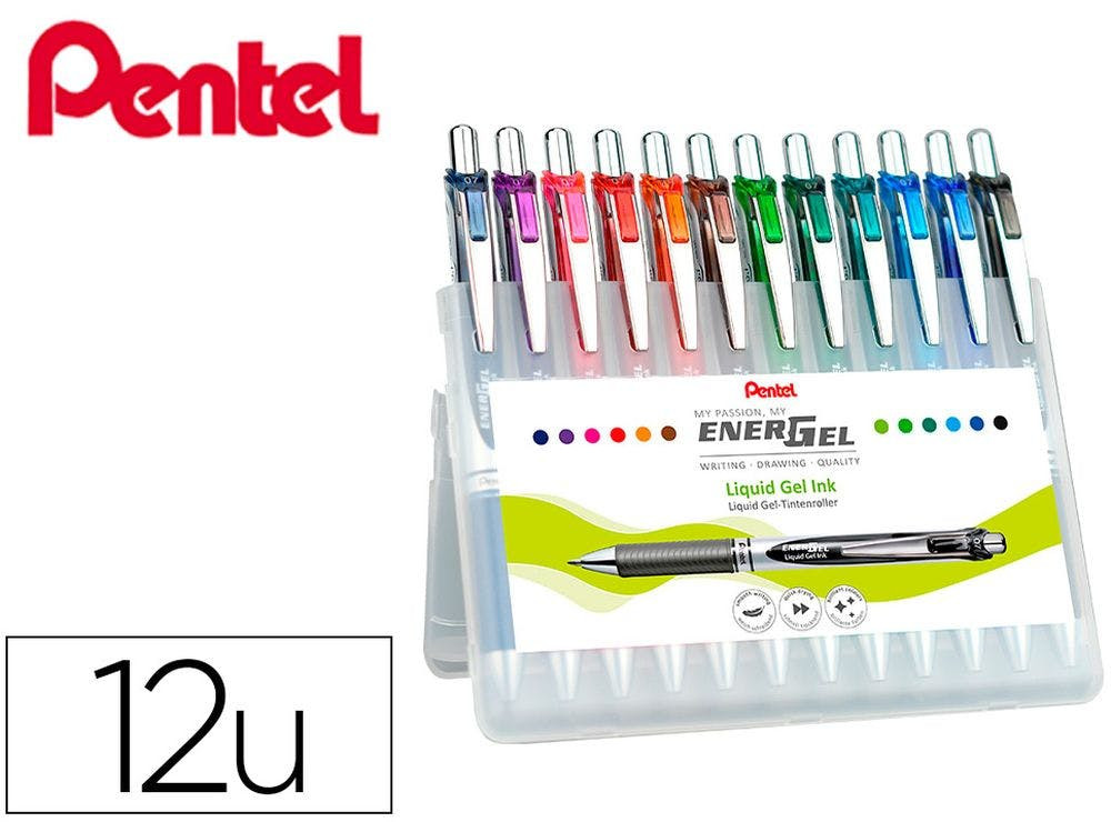 BL77-12 :Estojo pentel bl77 com 12 unidades e 12 cores Estojo pentel bl77 com 12 unidades e 12 cores