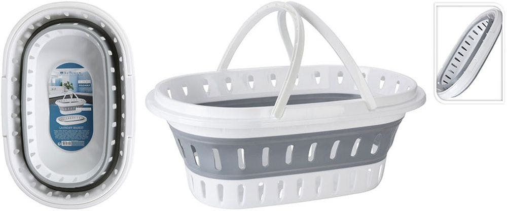 Cesto Dobrável para a Roupa BATHROOM SOLUTIONS 60 X 40 X 27 Cm