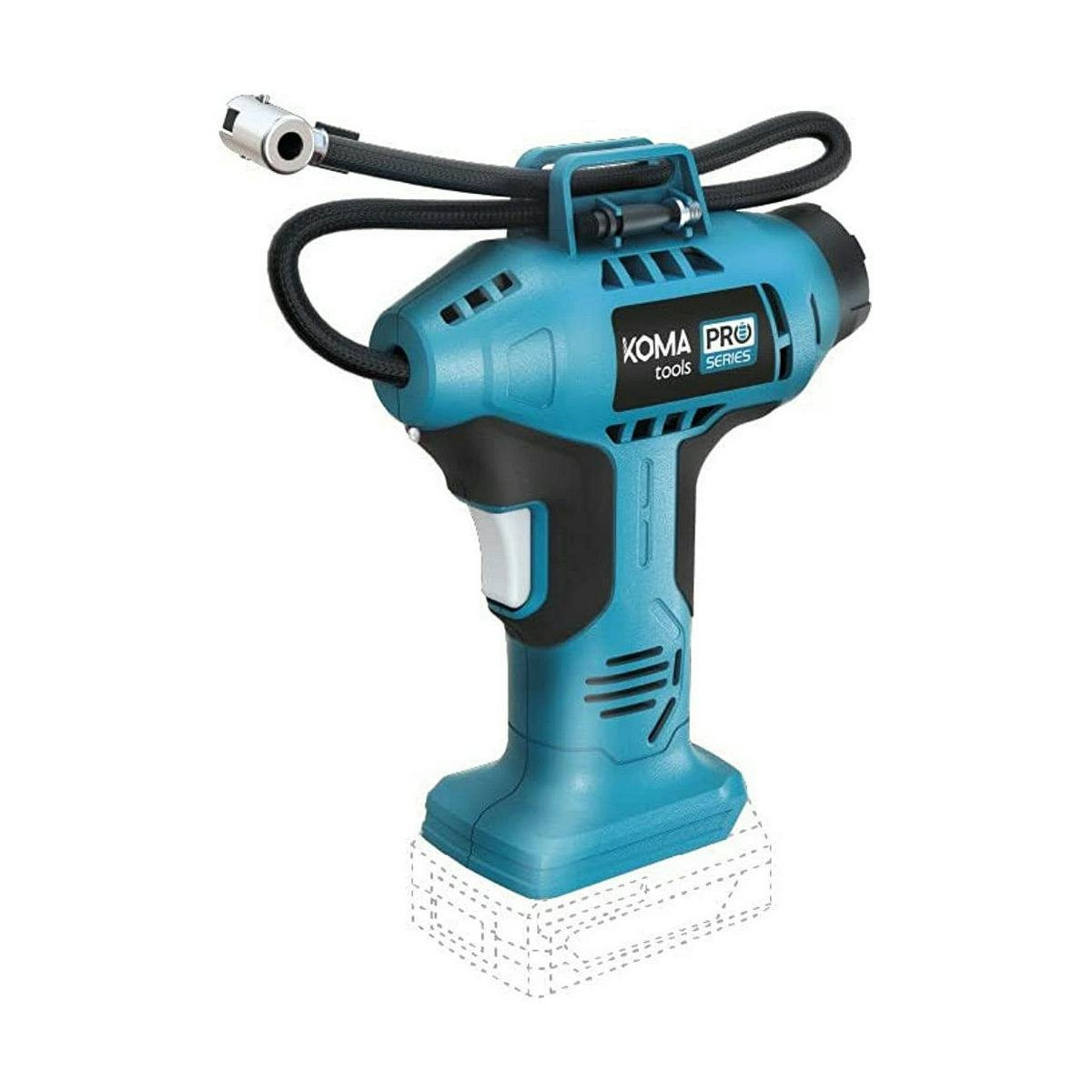 Compressor de Ar 20V Sem Bateria e Carregador 7,5X22X25,5Cm KOMA TOOLS Pro Series Battery