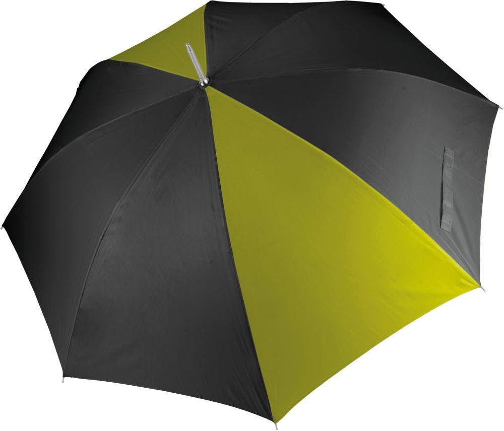 KI2007 Chapéu-de-chuva de golfe tam: One Size cor:Black / Burnt Lime :Kimood