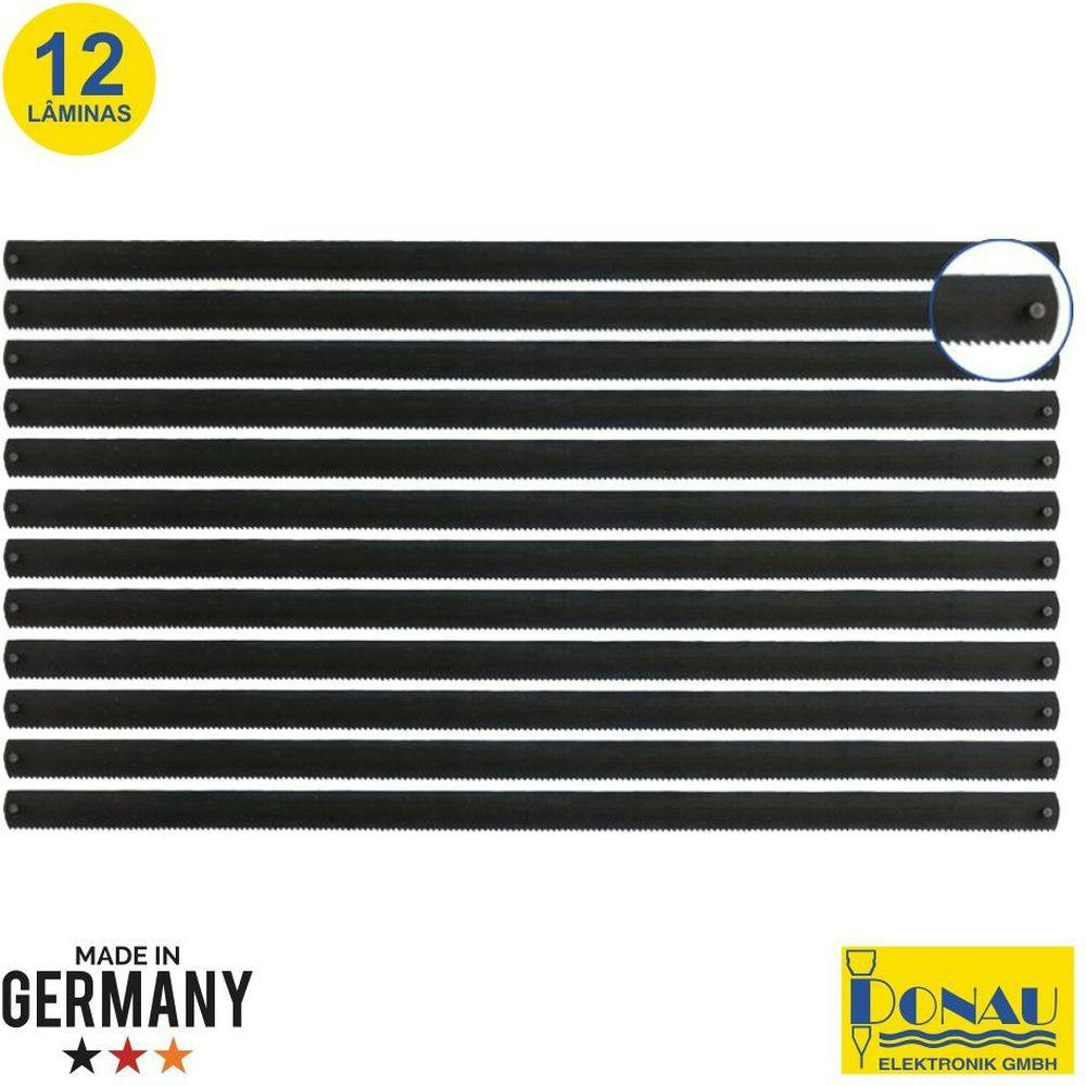 G-DN12-12 :CONJUNTO 12 LÂMINAS SERRA P/ METAL 148MM DONAU