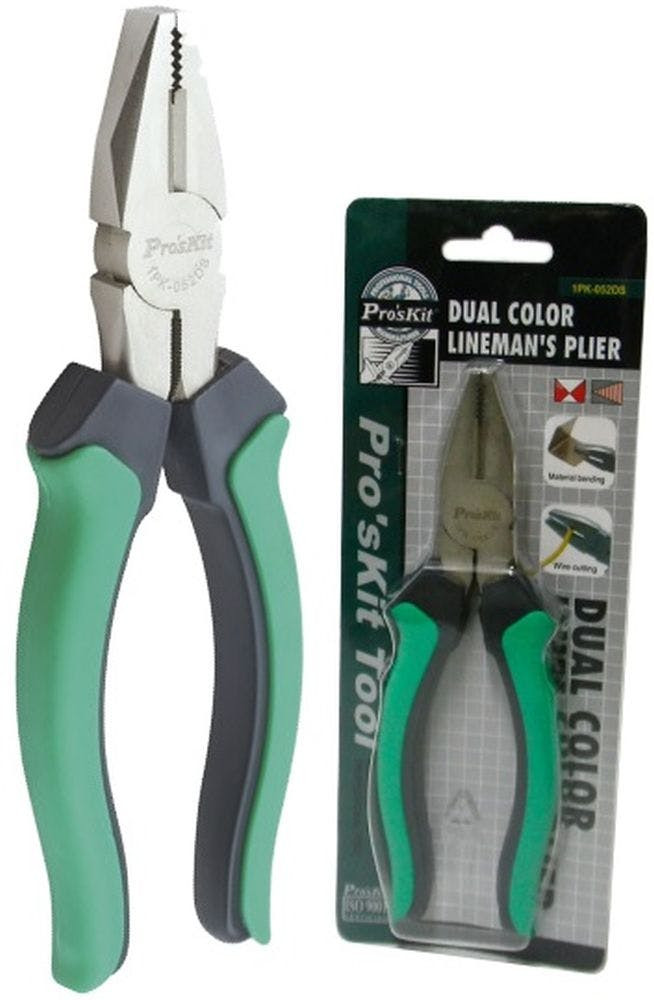 ALICATE UNIVERSAL C/ PONTAS CHATAS PROFISSIONAL PROSKIT