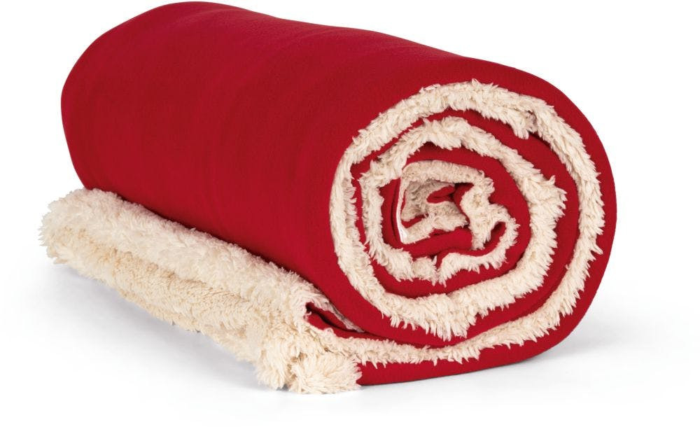 KP431 Manta em sherpa tam: One Size cor:Cherry Red :K-up