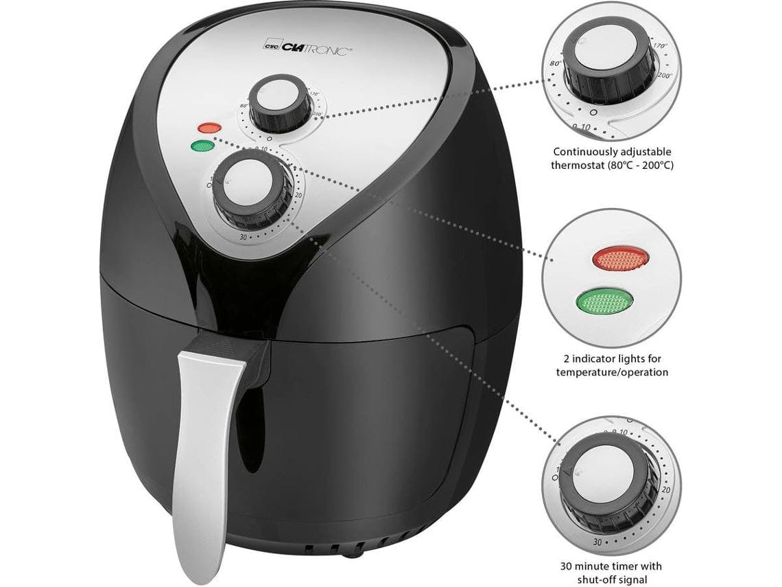 Fritadeira a Óleo CLATRONIC FR 3699 H (3.6 kg - Preto)