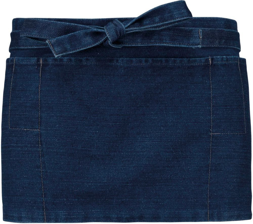 Avental KARIBAN Curto 5 Bolsos (Azul - Algodão - 26 x 70 cm)