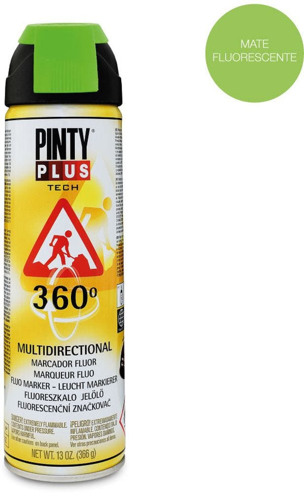 Traçador Verde Fluorescente PINTY PLUS 500Ml