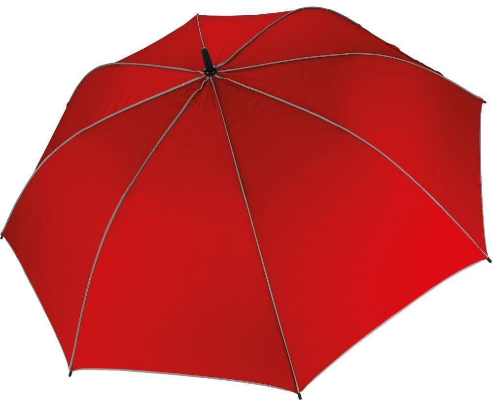 KI2006 Chapéu-de-chuva de golfe automático tam: One Size cor:Red / Light Grey :Kimood