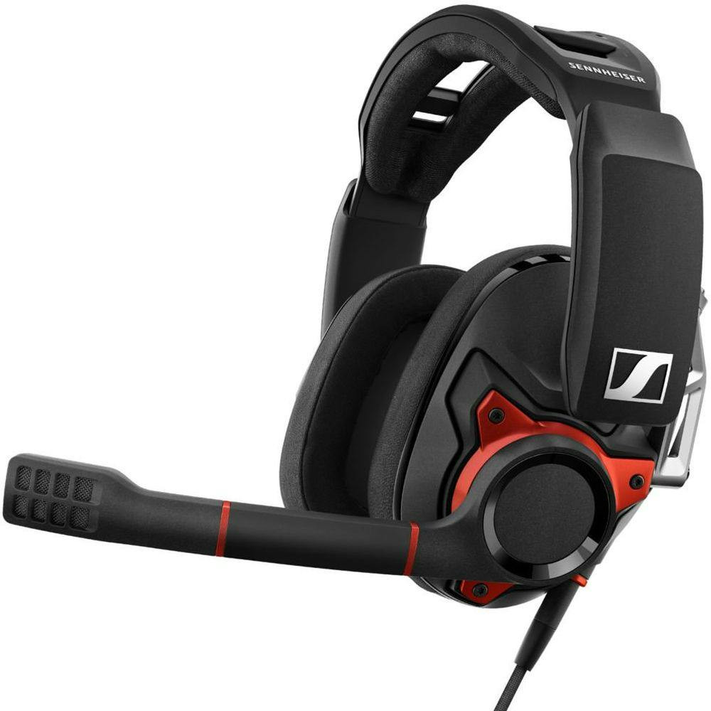Auscultadores Gaming com Fio SENNHEISER GSP 600 (Over Ear - Multiplataforma - Noise Cancelling - Preto)