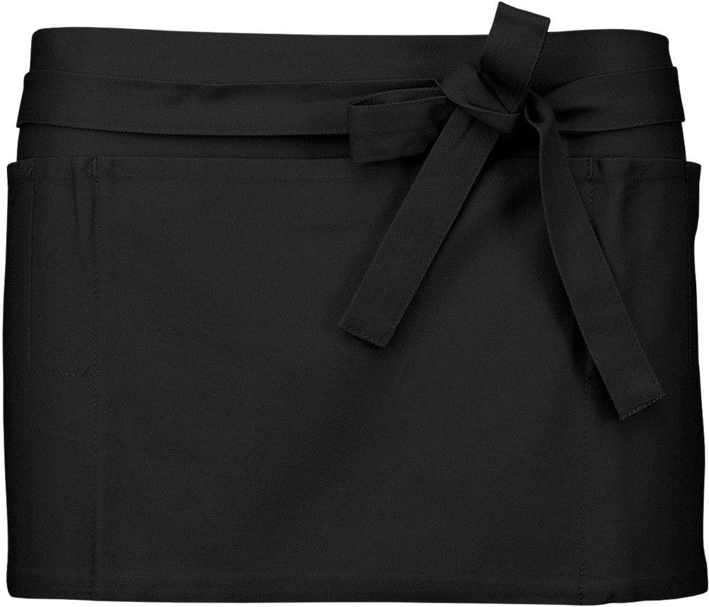Avental KARIBAN Curto (Preto - Algodão - 26 x 70 cm)