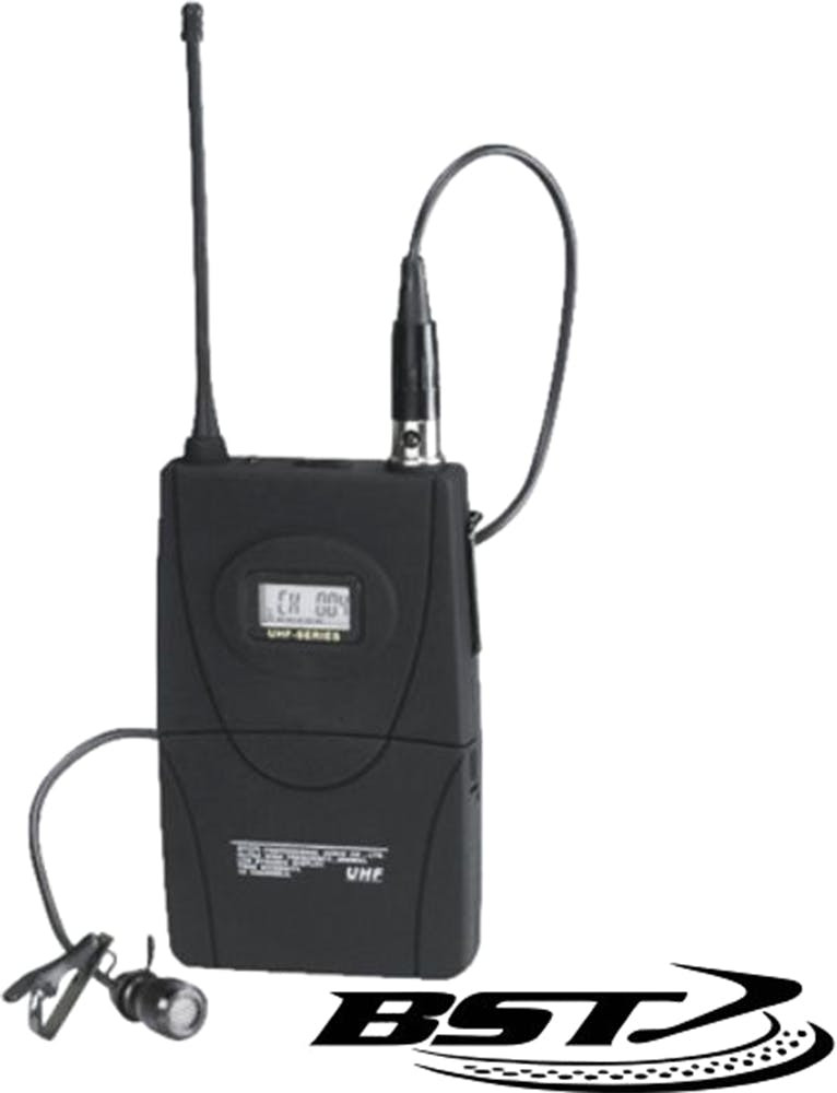 Microfone Lapela S/ Fios  Uhf para Udr-110 E Uhf-2400 Bst