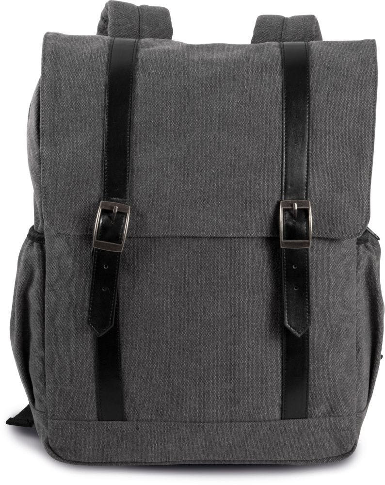 KI0143 Mochila com pala tam: One Size cor:Washed Dark Grey :Kimood