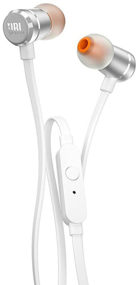 Auriculares com Fio JBL T 290 (In Ear - Microfone - Prateado)