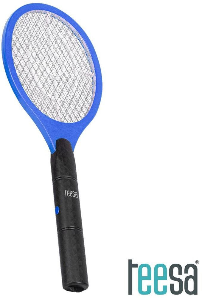 Raquete Mosquiteiro Elétrica Azul TEESA