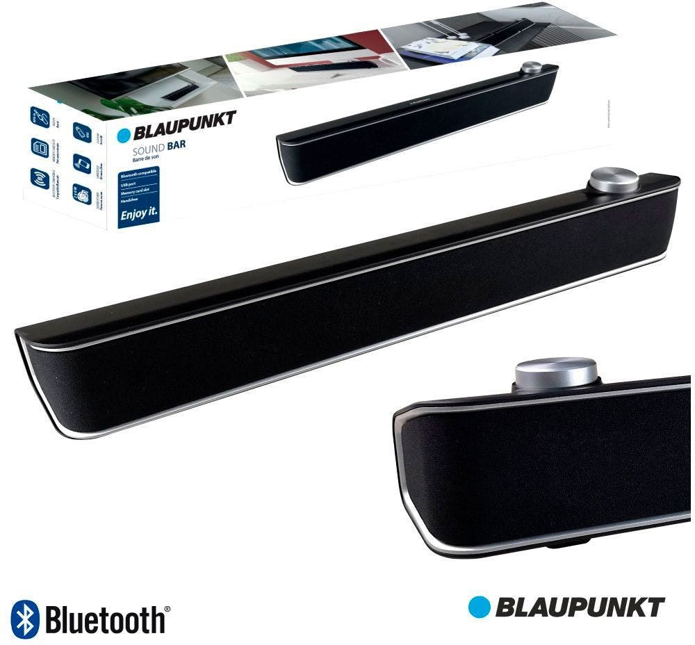 G-BLP9620-001.133 :BARRA SOM S/FIOS COMANDO BT 2X6W USB/SD CABO AUX BLAUPUNKT