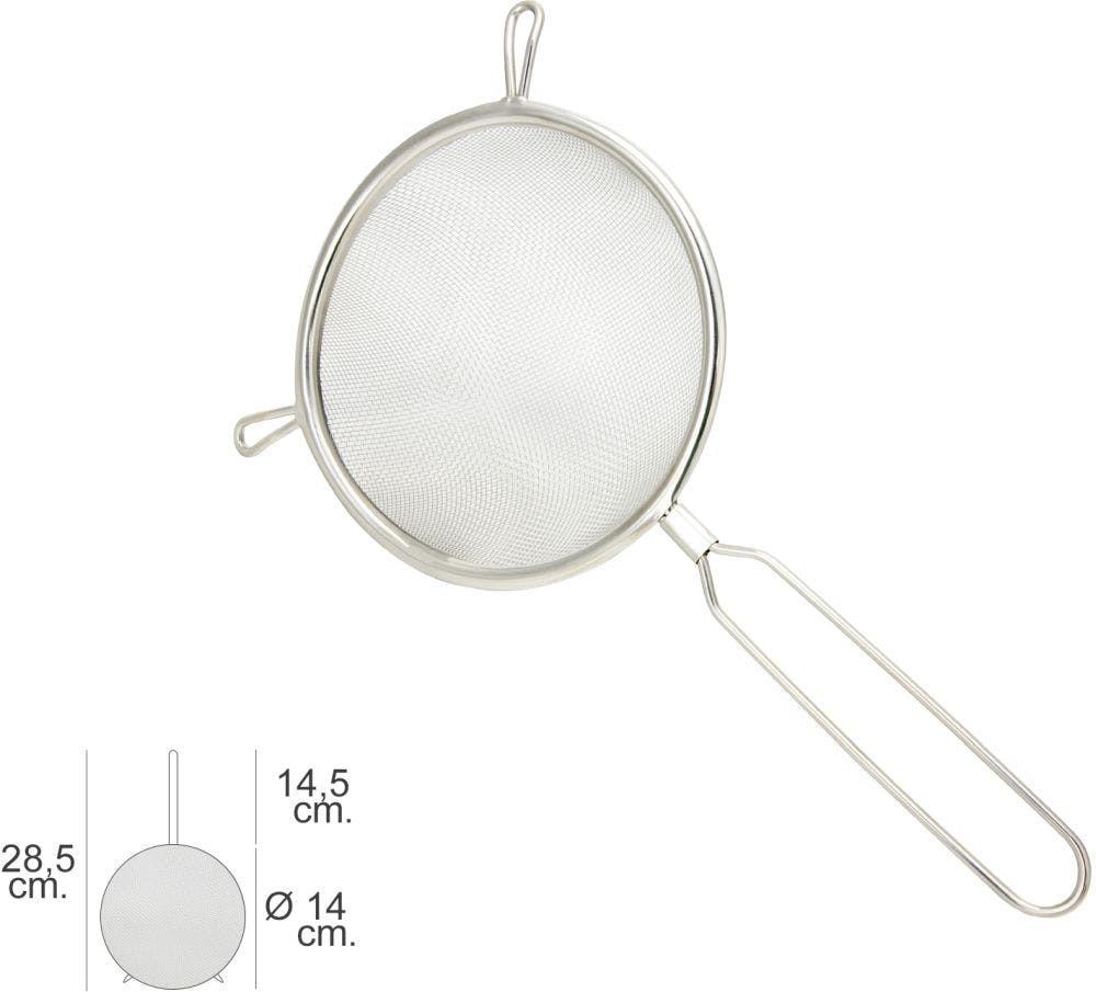 Filtro Básico de Aço Inoxidável Ø 14 X 28.5 (A) cm ORYX