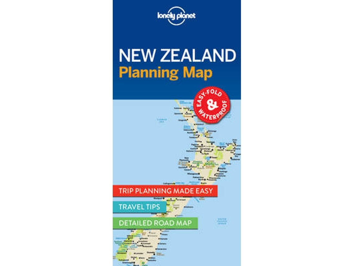 New Zealand planning map by Lonely Planet (English)