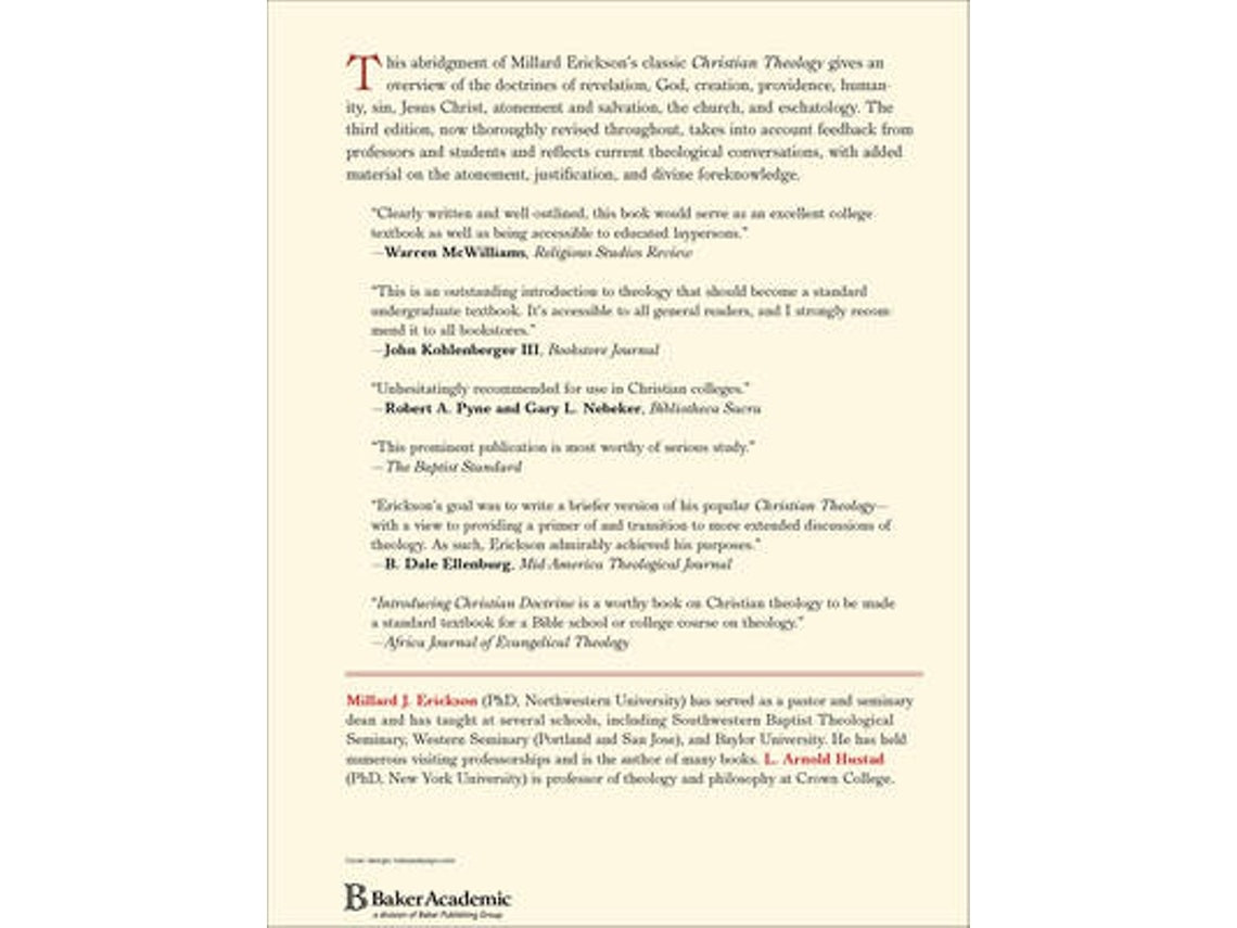 Introducing Christian Doctrine by Millard J. Erickson (English)