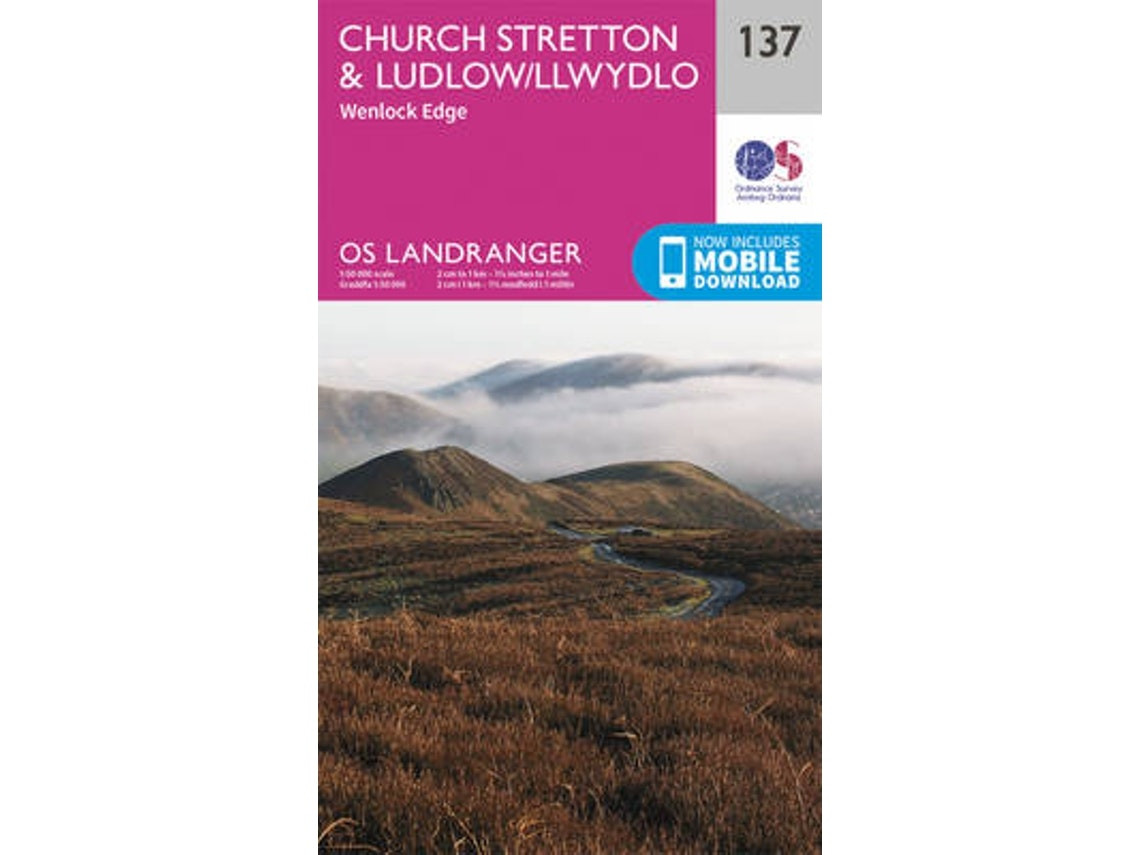 Ludlow & Church Stretton: Wenlock Edge de Ordnance Survey (Inglés)