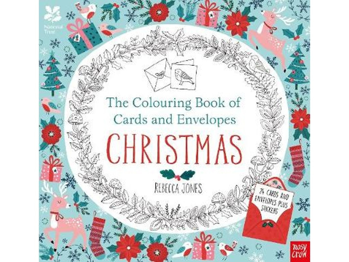 The Colouring Book of Cards and Envelopes de Rebecca Jones (Inglés)