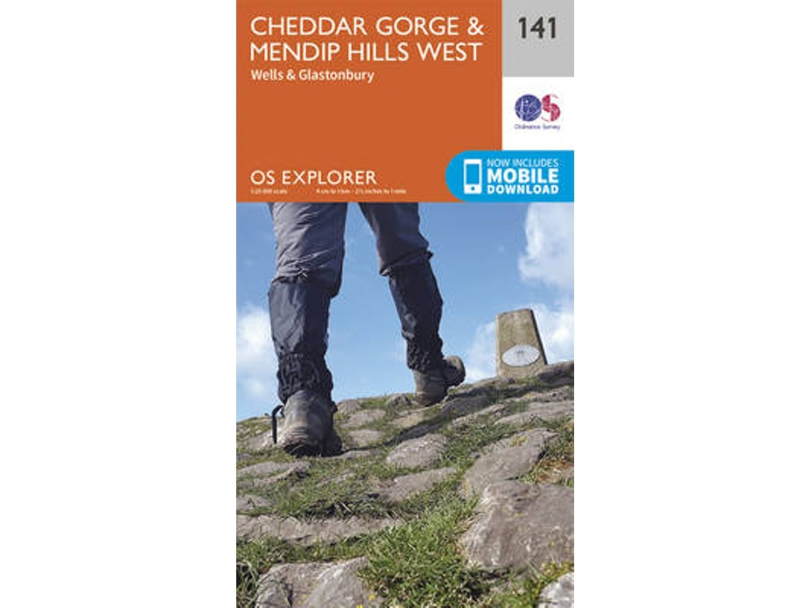 Cheddar Gorge and Mendip Hills West by Ordnance Survey (English)