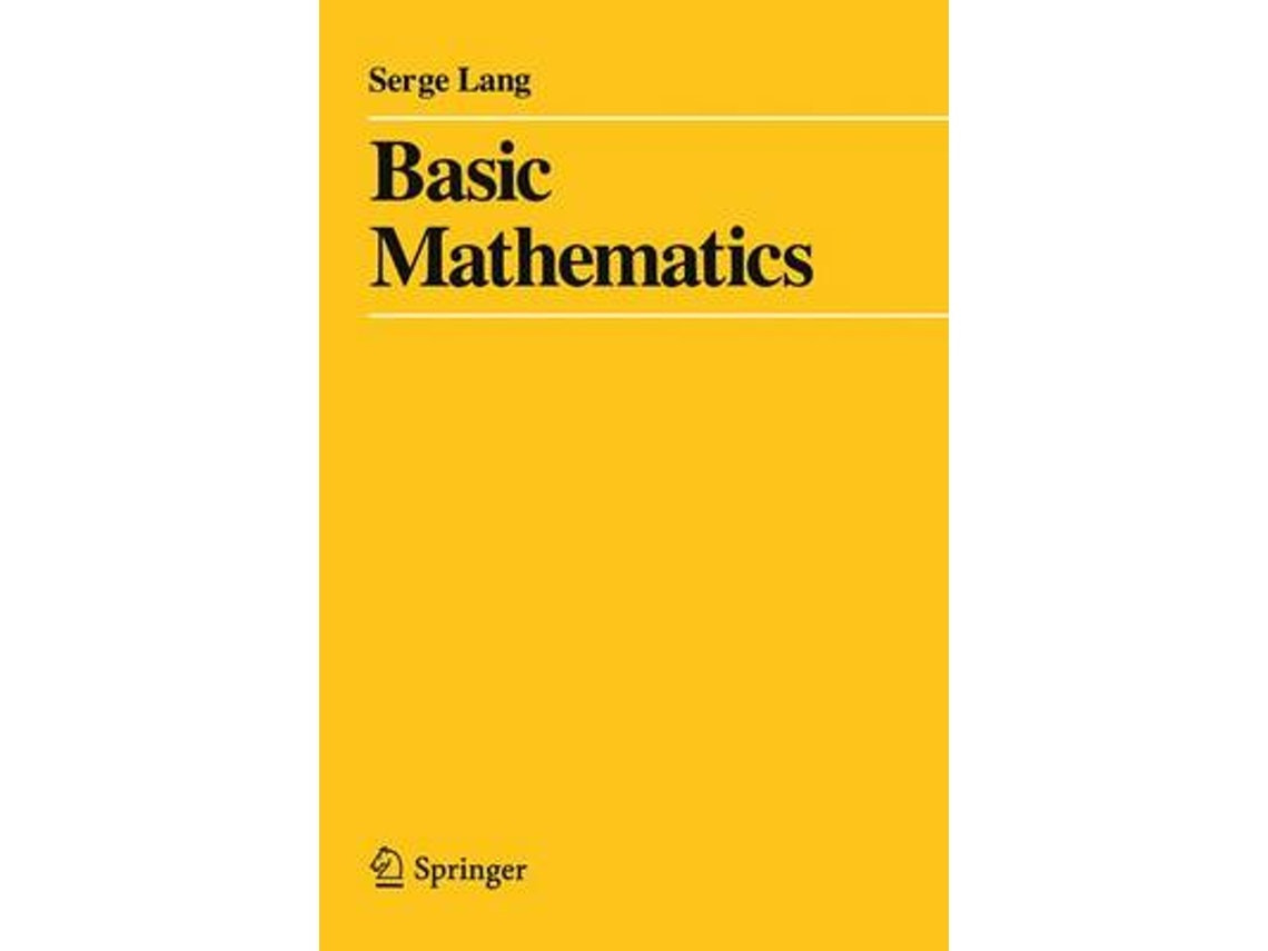 Basic Mathematics by Serge Lang (English)