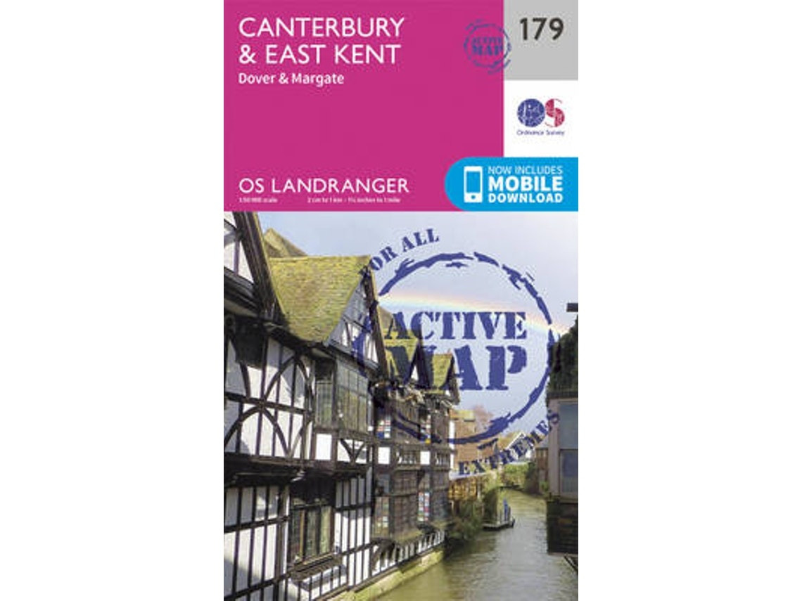 Canterbury y East Kent, Dover y Margate de Ordnance Survey (Inglés)