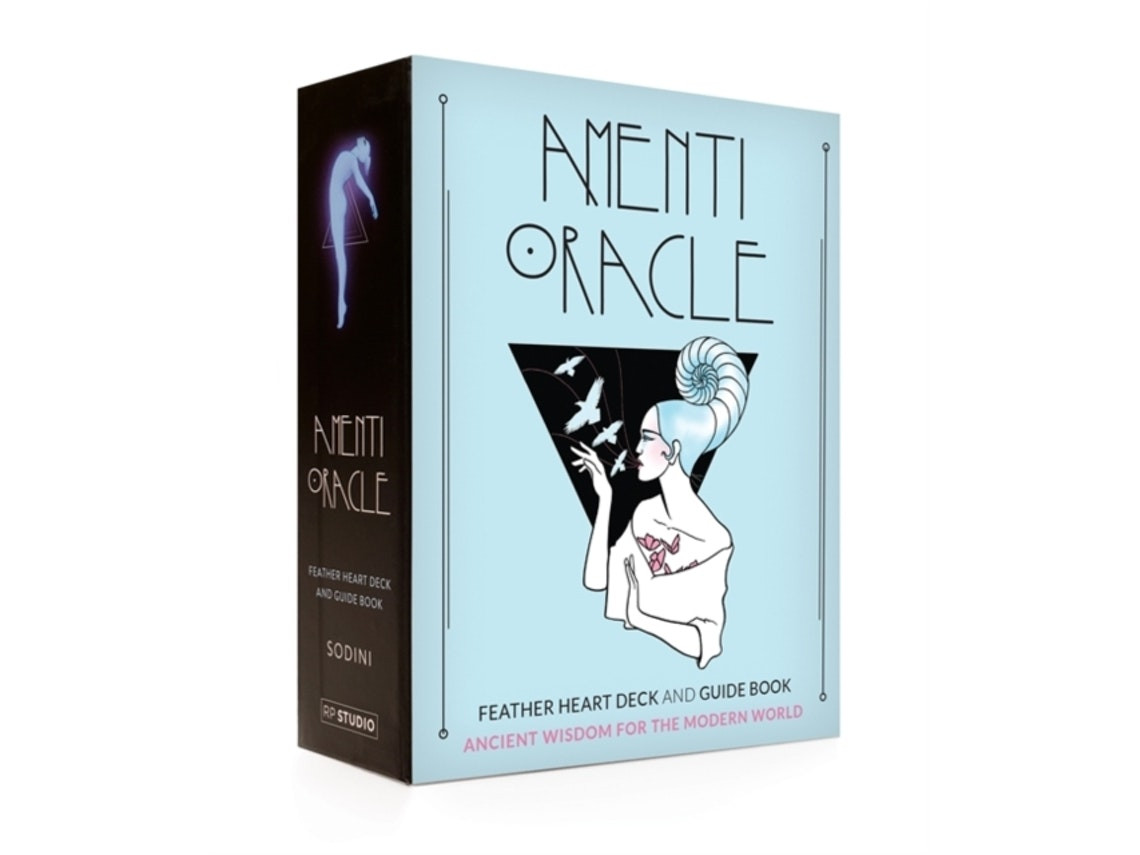 Amenti Oracle Feather Heart Deck and Guide Book de Jennifer Sodini (Inglés)