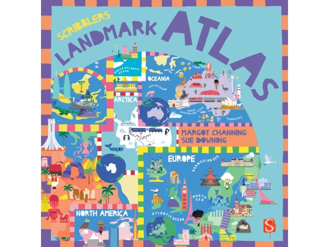 Scribblers' Landmark Atlas de Margot Channing (Inglés)