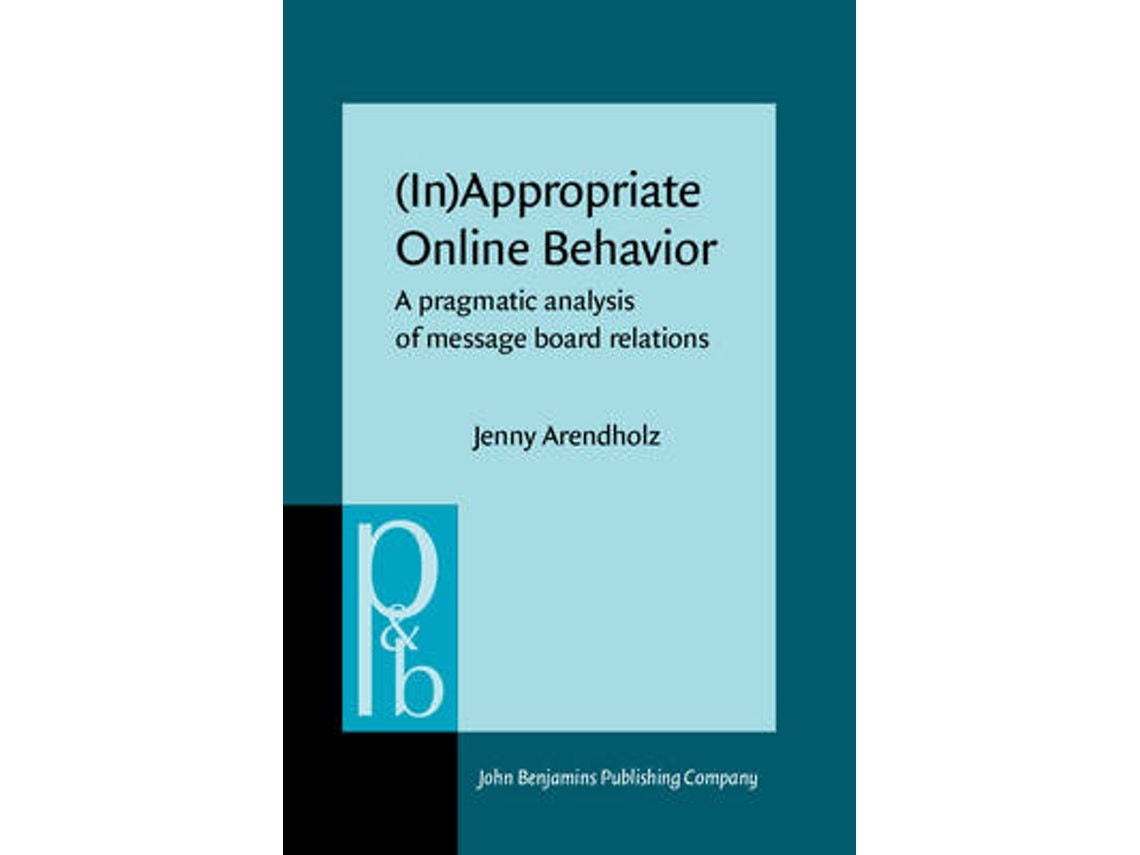 Libro (In)appropriate Online Behavior de Jenny Arendholz (Inglés)
