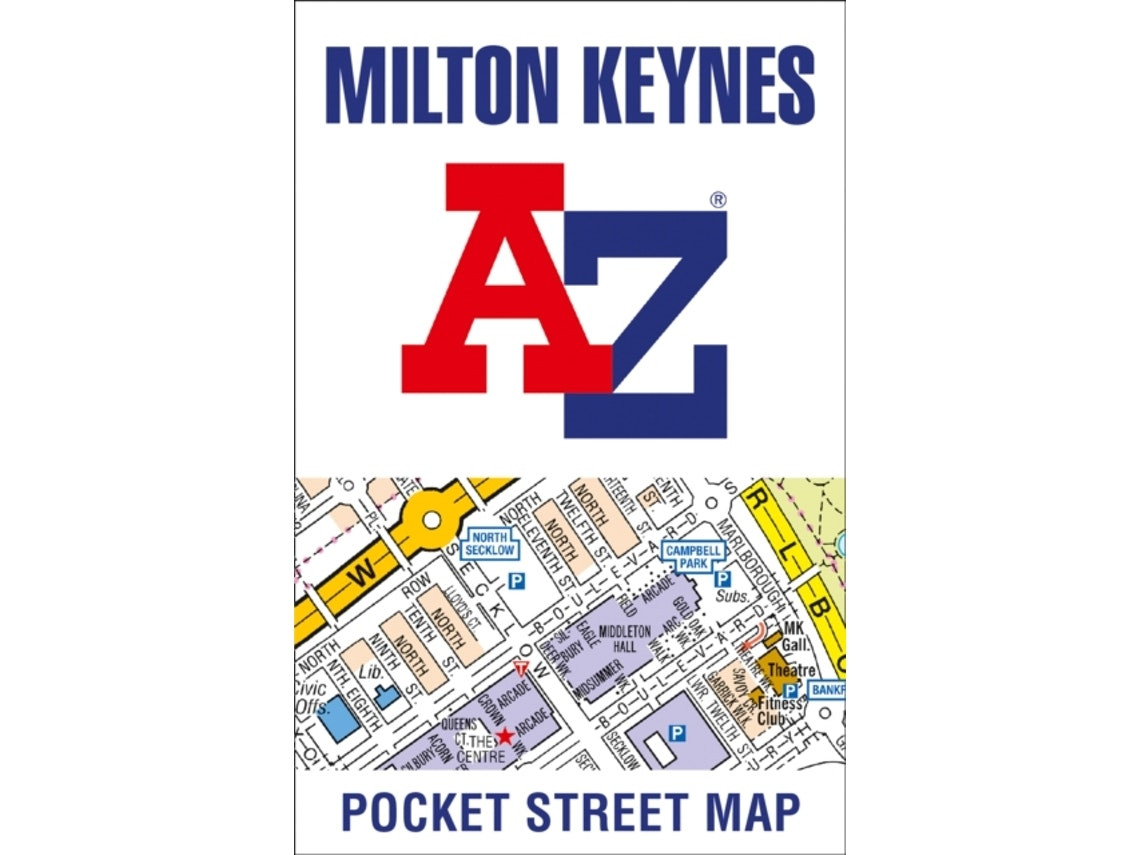 Milton Keynes A-Z Pocket Street Map de A-Z Maps (Inglés)