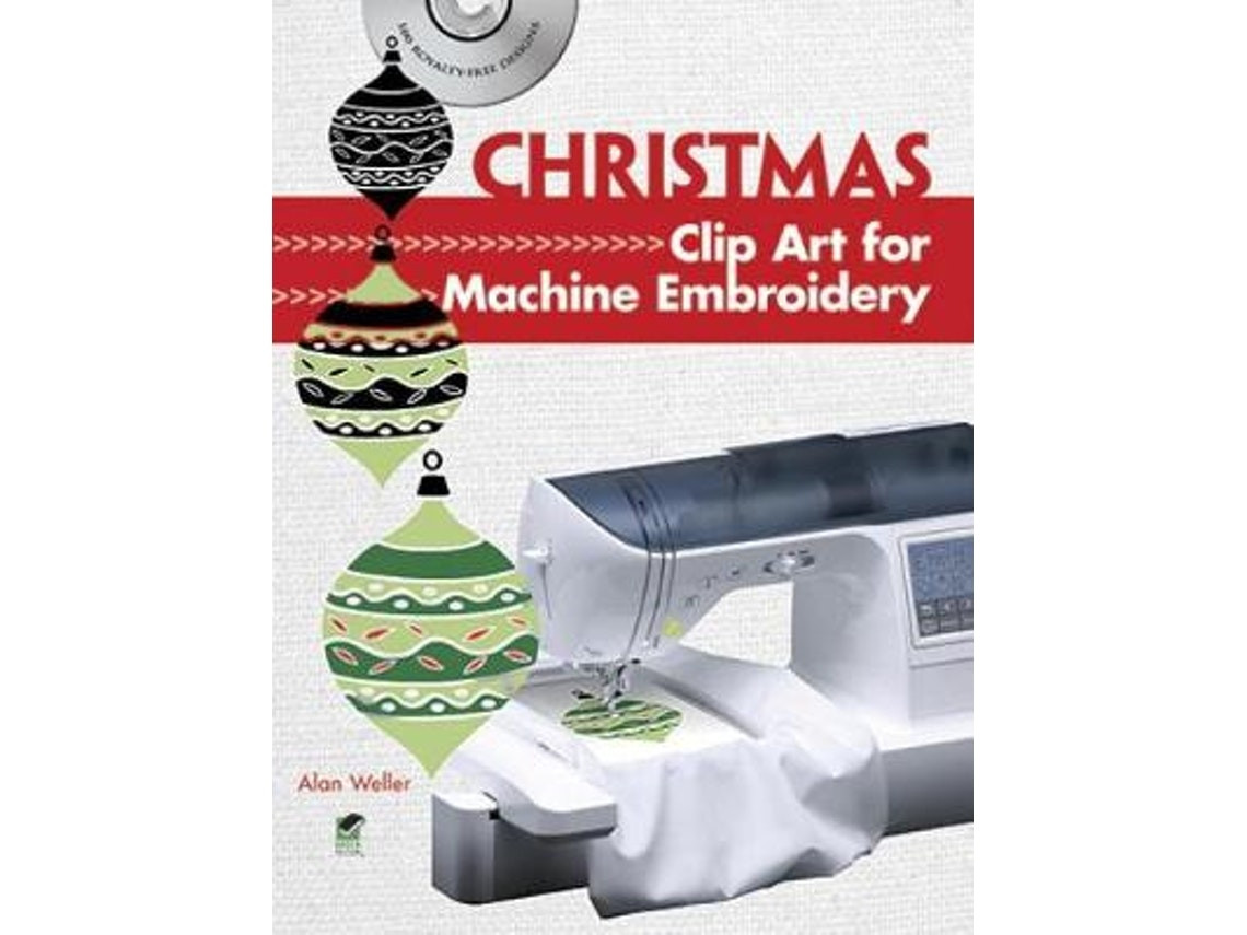 Christmas Clip Art for Machine Embroidery by Alan Weller (English)