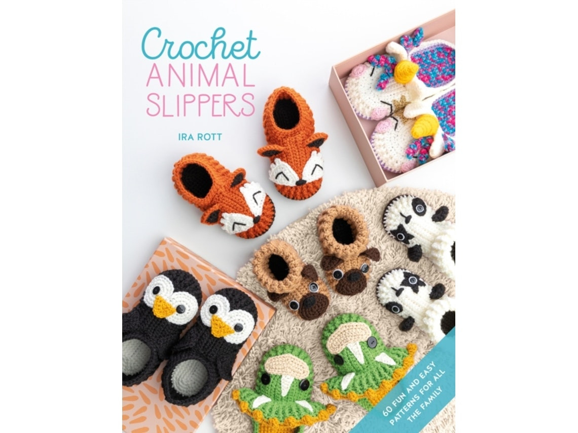 Crochet Animal Slippers de Ira Rott (Inglés)