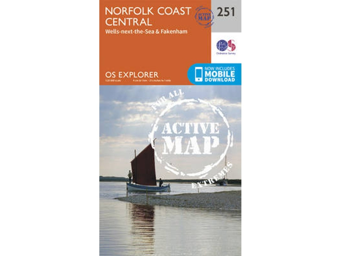 Norfolk Coast Central de Ordnance Survey (Inglés)