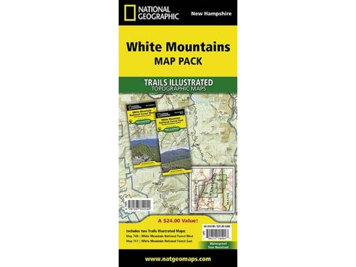 White Mountains National Forest Pack de Mapas de National Geographic Maps (Inglés)