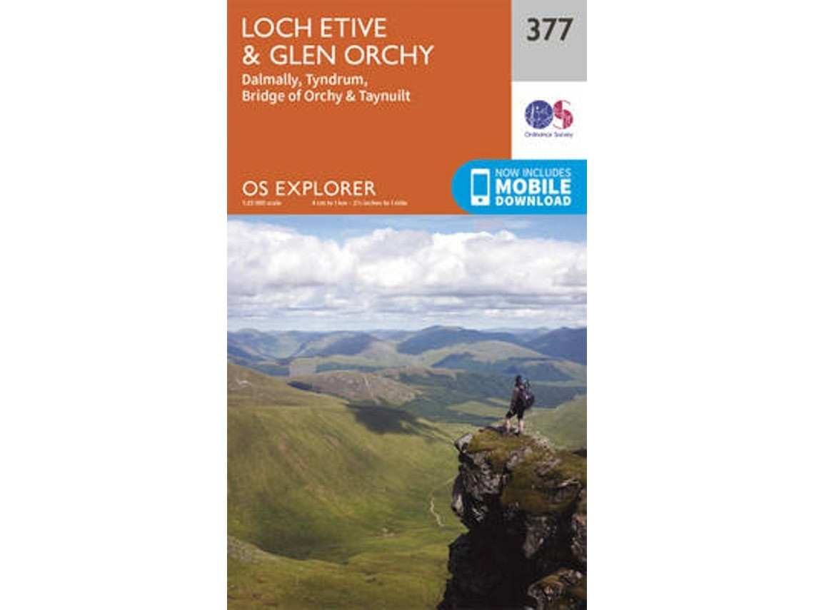 Loch Etive and Glen Orchy by Ordnance Survey (English)