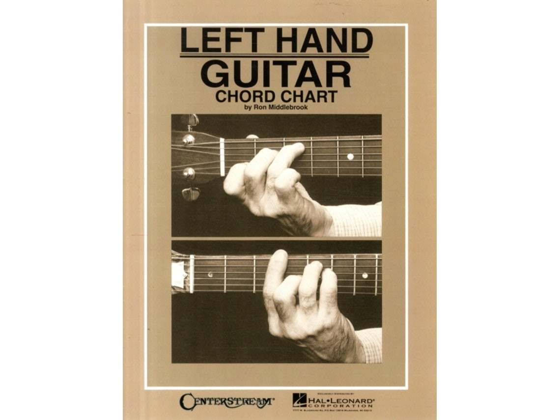 Left Hand Guitar Chord Chart by Ron Middlebrook (English)