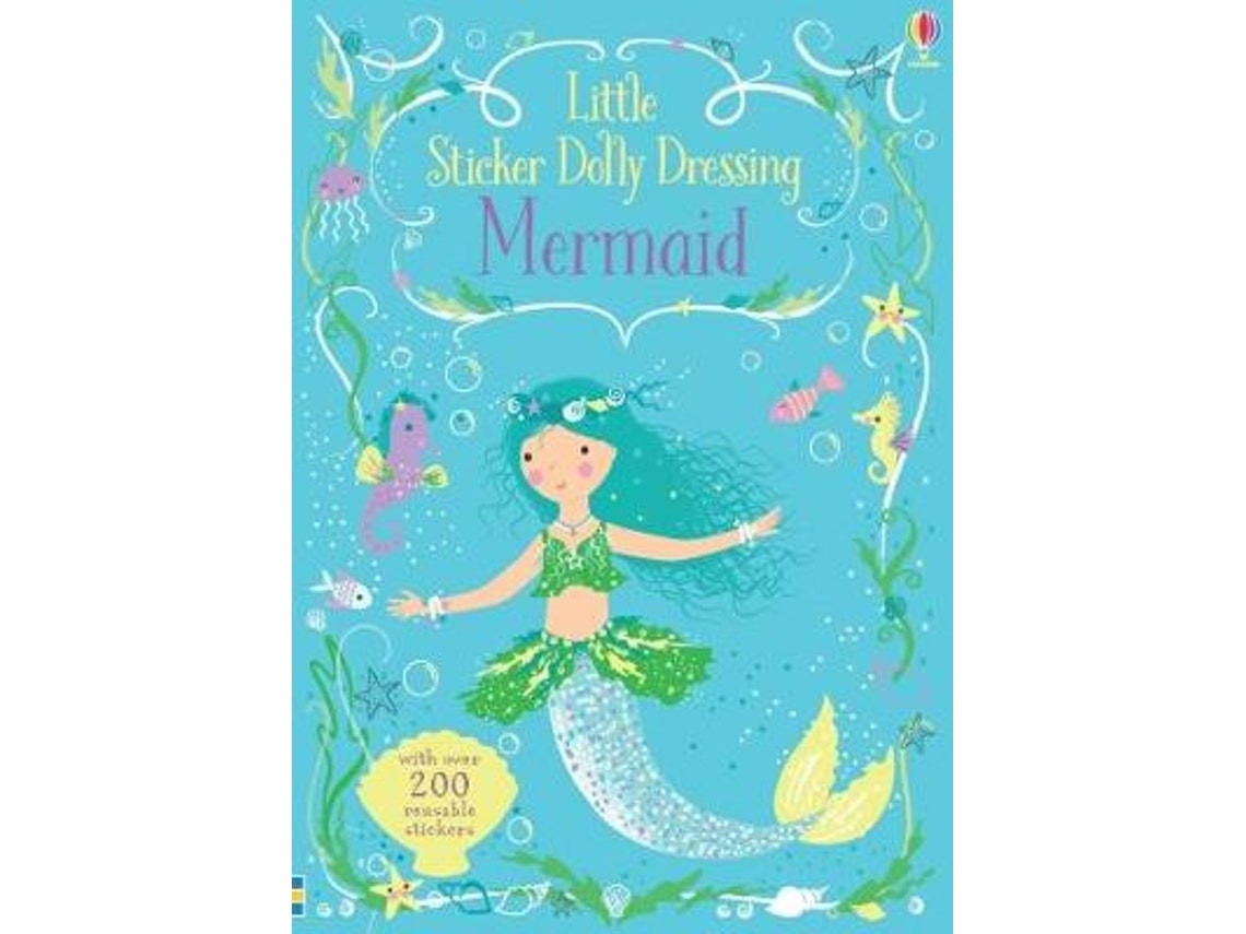 Little Sticker Dolly Dressing Mermaid de Fiona Watt (Inglés)